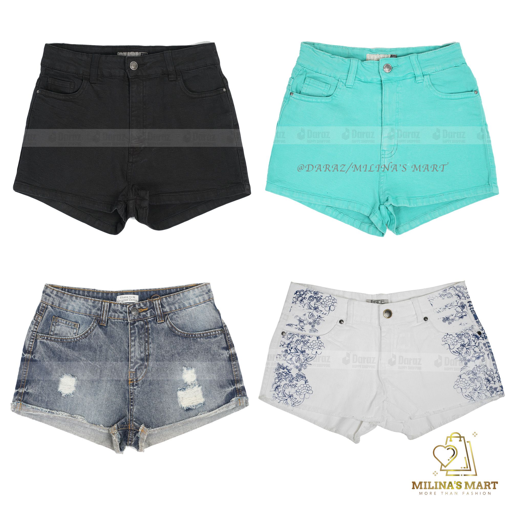 Fashionable Jeans Half-Pant for Ladies/ Short Pants for Girl's- Milina's Mart