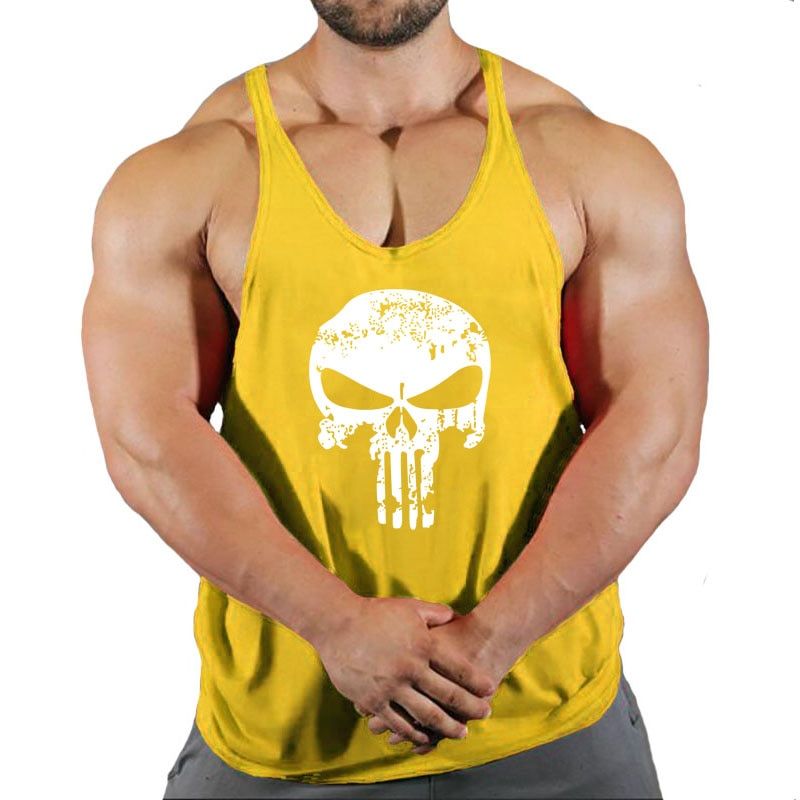 Gym Clothing Cotton Singlets Canotte Bodybuilding Stringer TaTop Men Fitness Muscle Guy Shirt Sleeveless Vest Yoga Tanktop