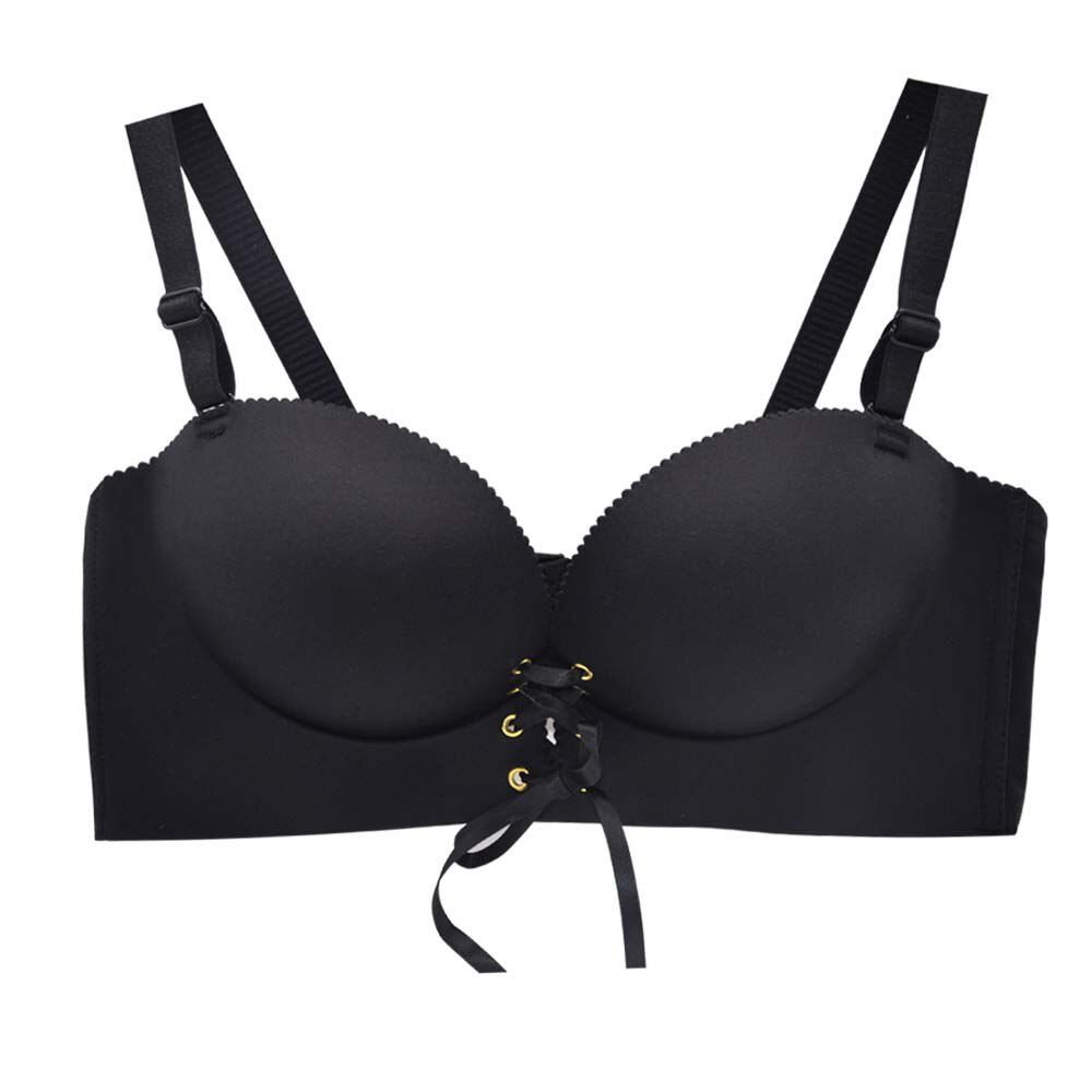 FallSweet Padded Push Up Bras Add Two Cups Brassiere Unlined Seamless Bra for Women A B cups