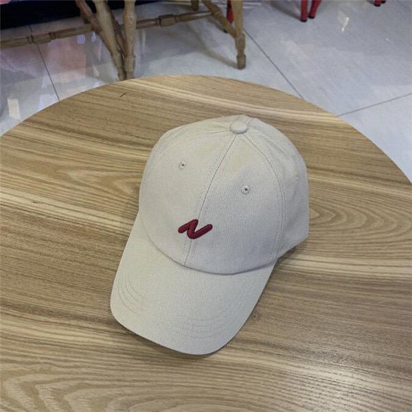 Hat Female Spring and Summer Letter Embroidery Cap Soft Top Casual All-match Curved Brim Baseball Cap Male Sun Hat Tide