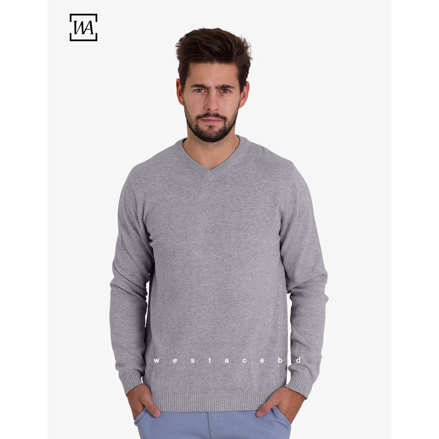 Westace Mens V-Neck Sweater