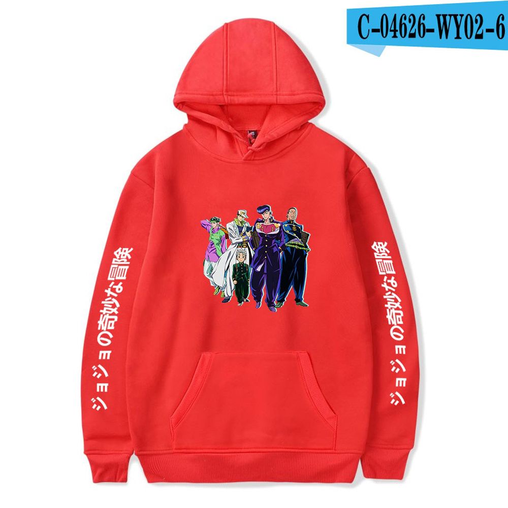 JoJo's Bizarre Adventure Hoodies Sweatshirts Men Women Harajuku Hoodies Anime Fashion Hoodie Japanese Streetwear Cartoon Hoodies