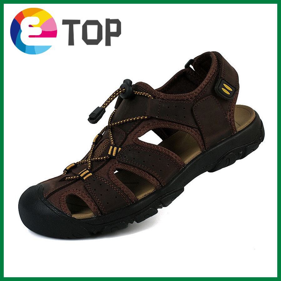 Big Size 50 Summer Shoes Men Sandals Leather Casual Shoes New Outdoor Beach Sandals Roman Man Waterproof Sandal