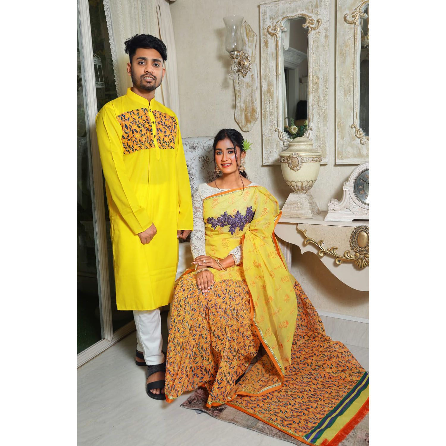 Best Combo Dress for Couple/Family Dress/Couple Set/Occasional dress/Traditional Dress/Matching Dress Design -1