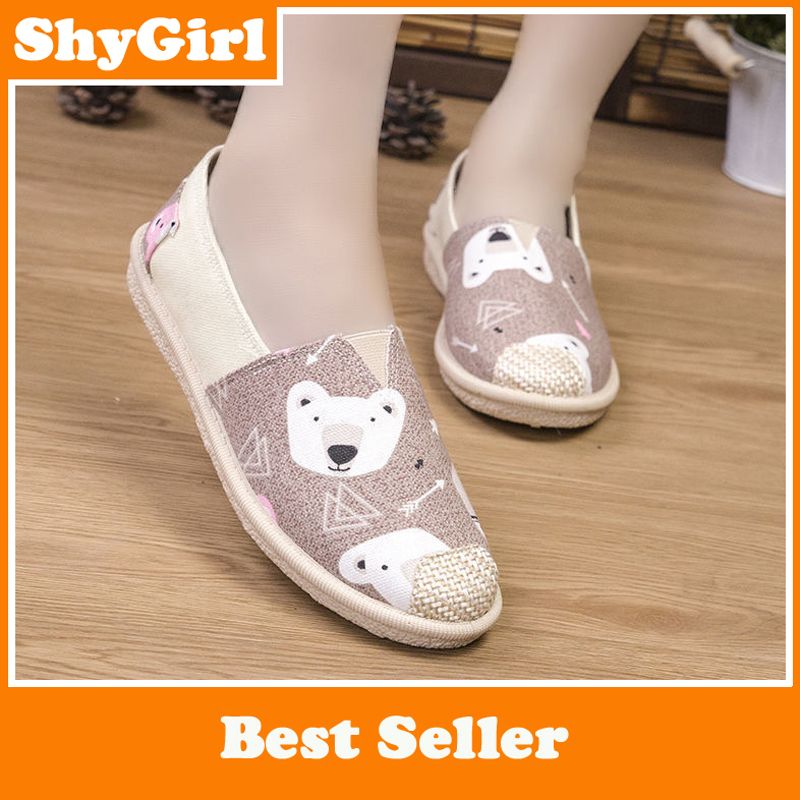 Korean Flat Canvas Shoes Women New British Leisure Fashion Casual Shoes for women Lazy Shoes Loafers for Women