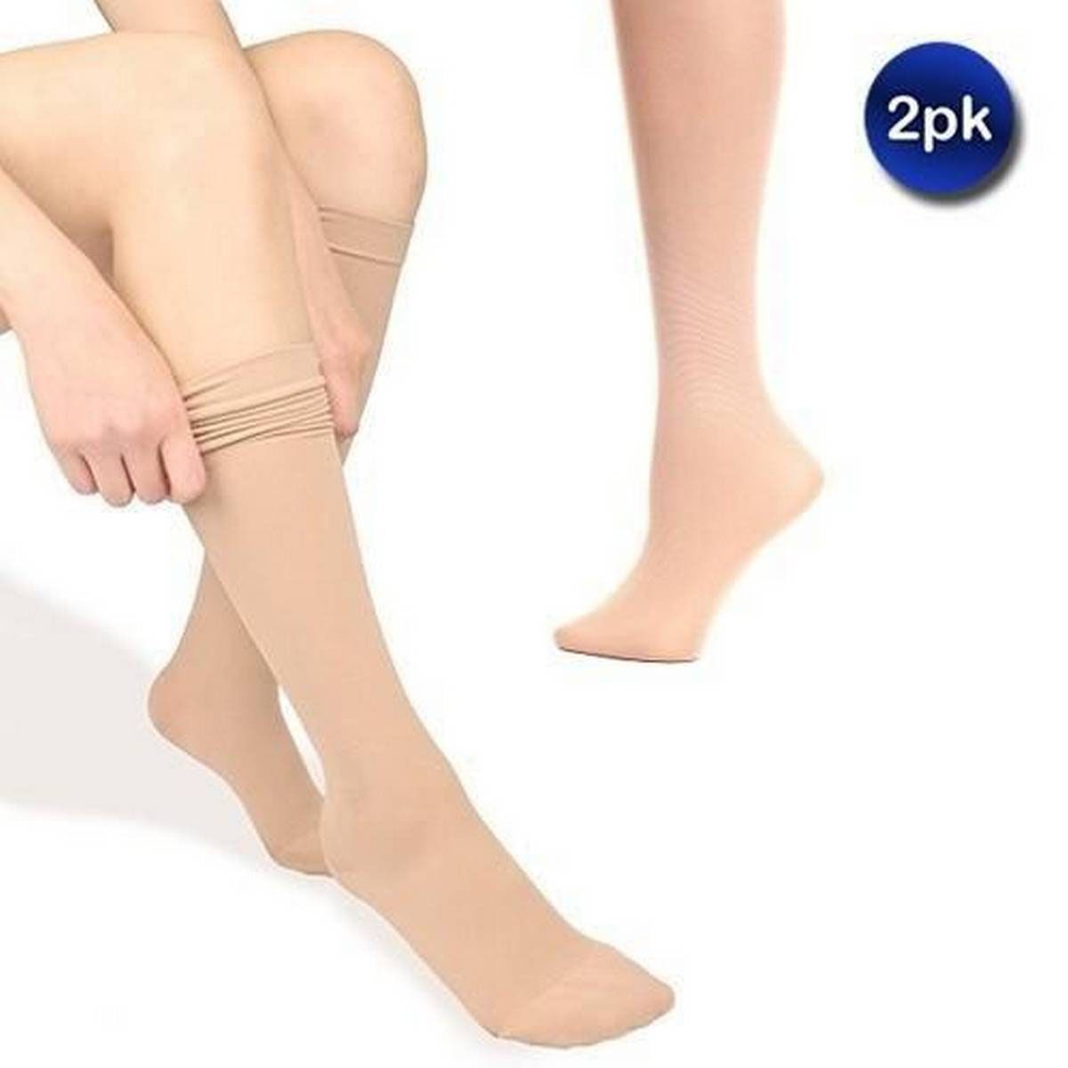 skin colour Sun protection transparent ladies socks