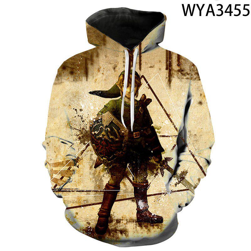 Zelda 3D Printed Hoodies Men Women Children Cool Sweatshirts Fashion Casual Long Sleeve Pullover Boy Girl Streetwear Tops