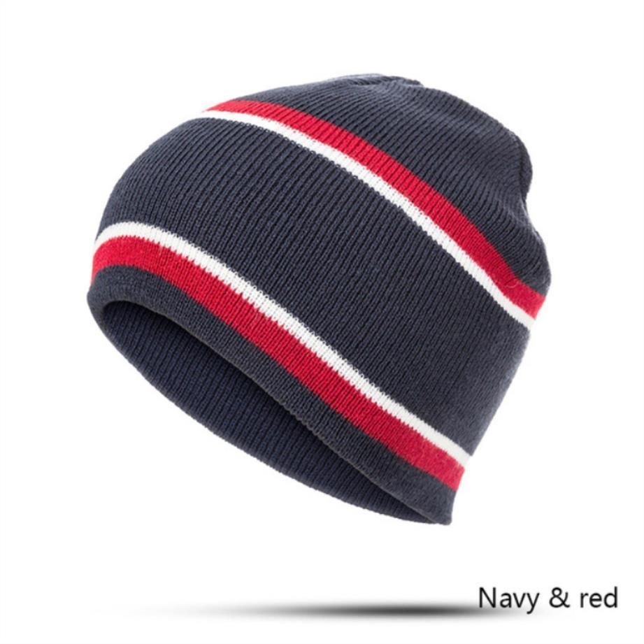 Men Women Knitting Beanie Hats Unisex Striped Skullies Beanies Hat Fashion Hedging Cap Warm Outdoor Gorros Bonnet