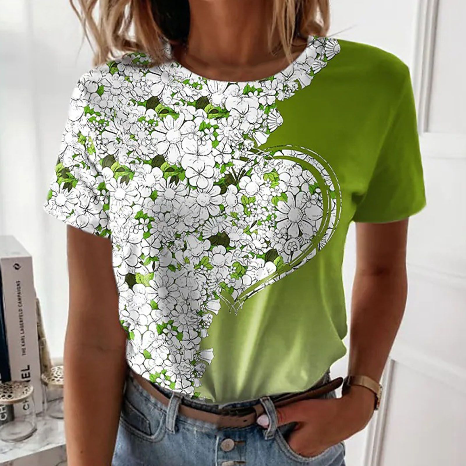 Summer Top O-neck Summer Fashion Women Top