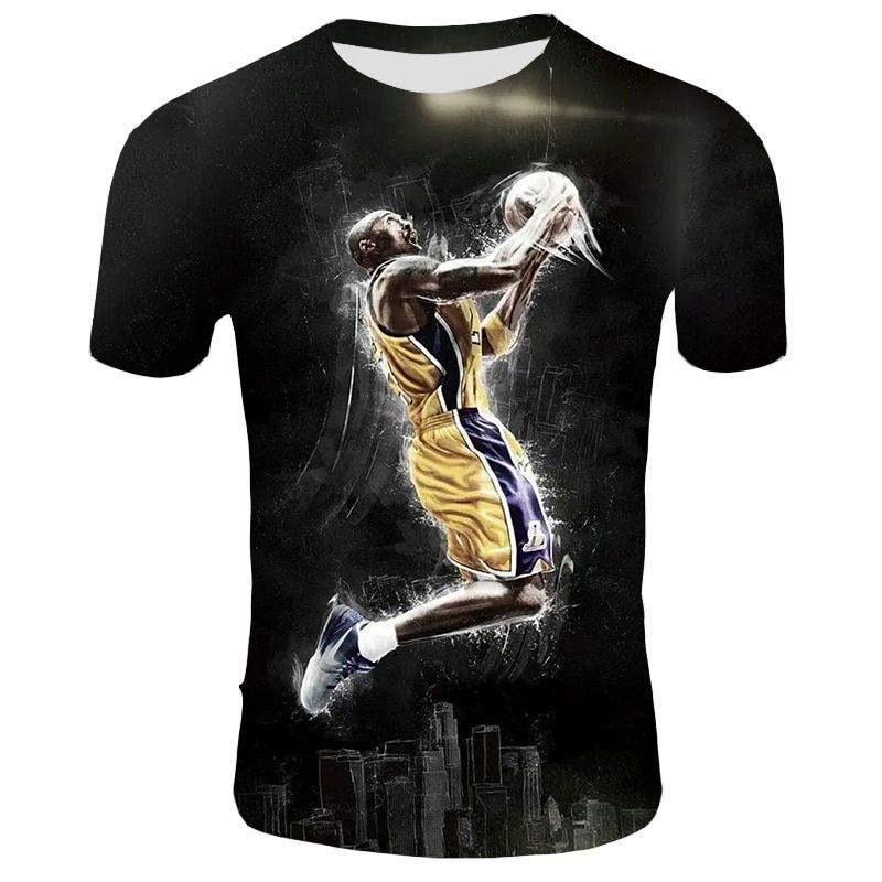 Classic LegeNever Forget Kobe Bryant Printed Black Men's TShirt Fashion Mamba Rock children's T Shirt Kobe Graphic Top Tees