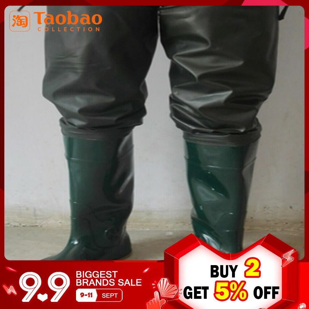 New Style Lace-up Rice Transplanting Shoes Soft Bottom Farmland Paddy Field Ankle Sock Ultra High Tube over-the-Knee Waders Soft Flat Fishing Pants