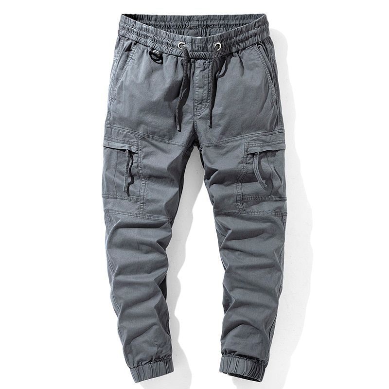 Men New Tactical Cargo Pants Cotton Multiplecket Joggers Hop pants Men Street fashion Sweatpants Tie feet Trousers