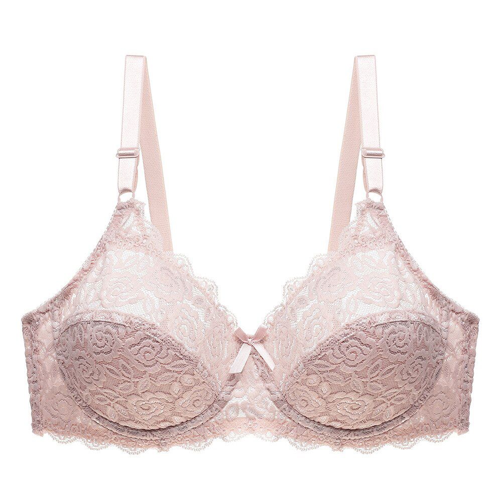 hot selling Lace Push up Bra Women Plus Size  thin Cup Lingerie Super Big Size Bras Comfort Bralette 85-110CD Cup Underwear