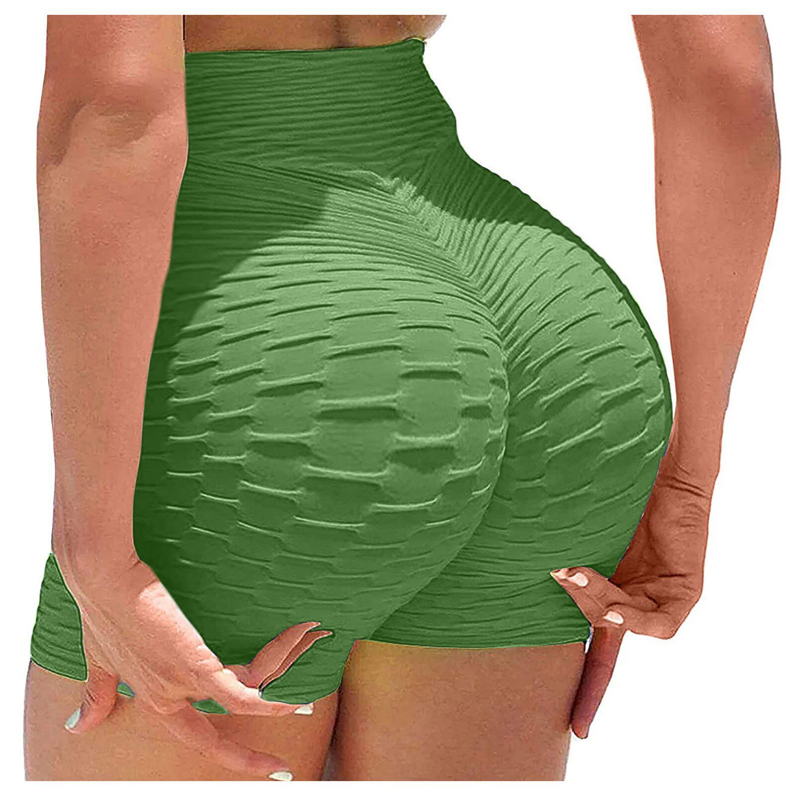Summer Sport Yoga Shorts Women High Waist Elasticated Seamless Fitness Leggings Push Up Gym Training Tights Yoga Sport Short