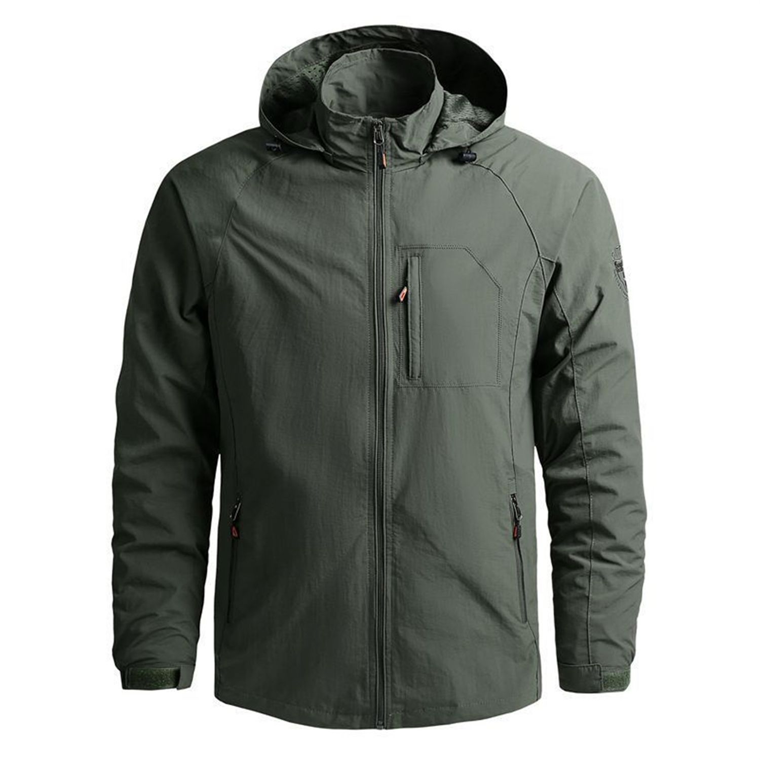 Men Waterproof Hooded Windbreaker Jackets Coat Men Casual Outdoor Hiking Jacket