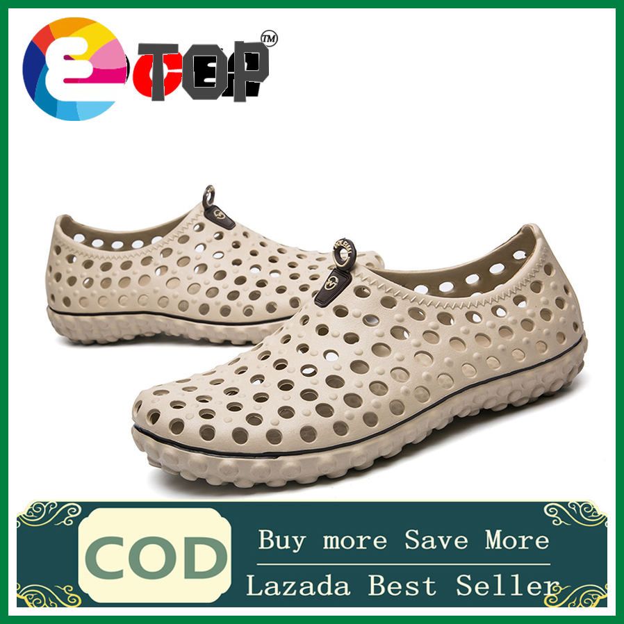 New Shoes Men Sandals Fashion Men Hole Shoes Rubber Sandals for Men Outdoor Wading Shoes