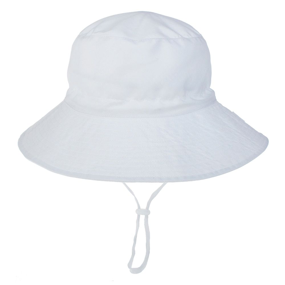 Baby Sun Hat Boys Girls Summer Hat Kids UV Protection Wide Brim Beach Cap with Adjustable Chin For 0-8 Years