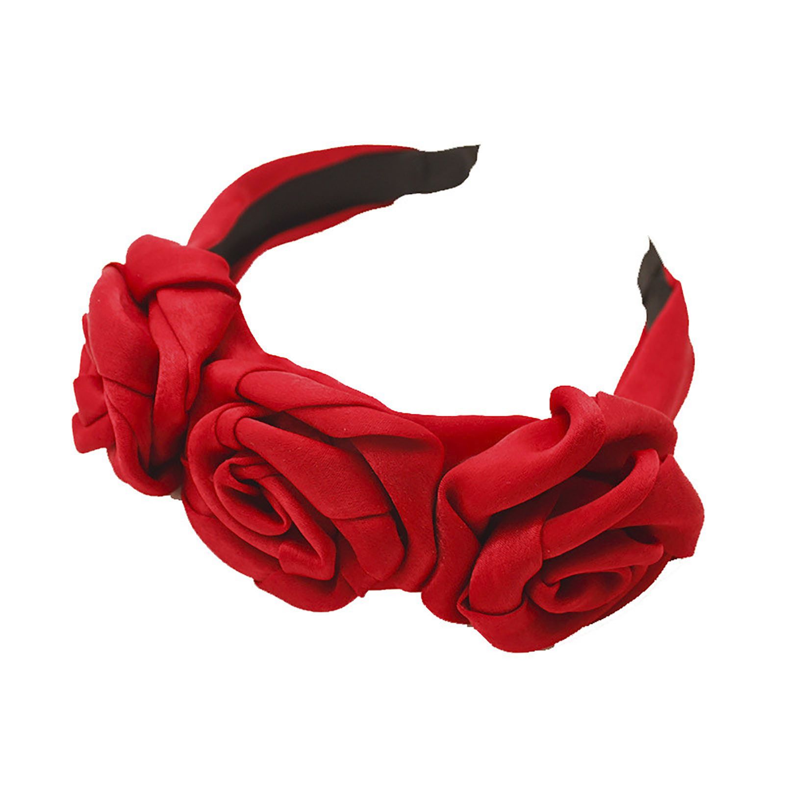 Headband Triple Faux Rosette Decorative Faux Rosette Hair Hoop