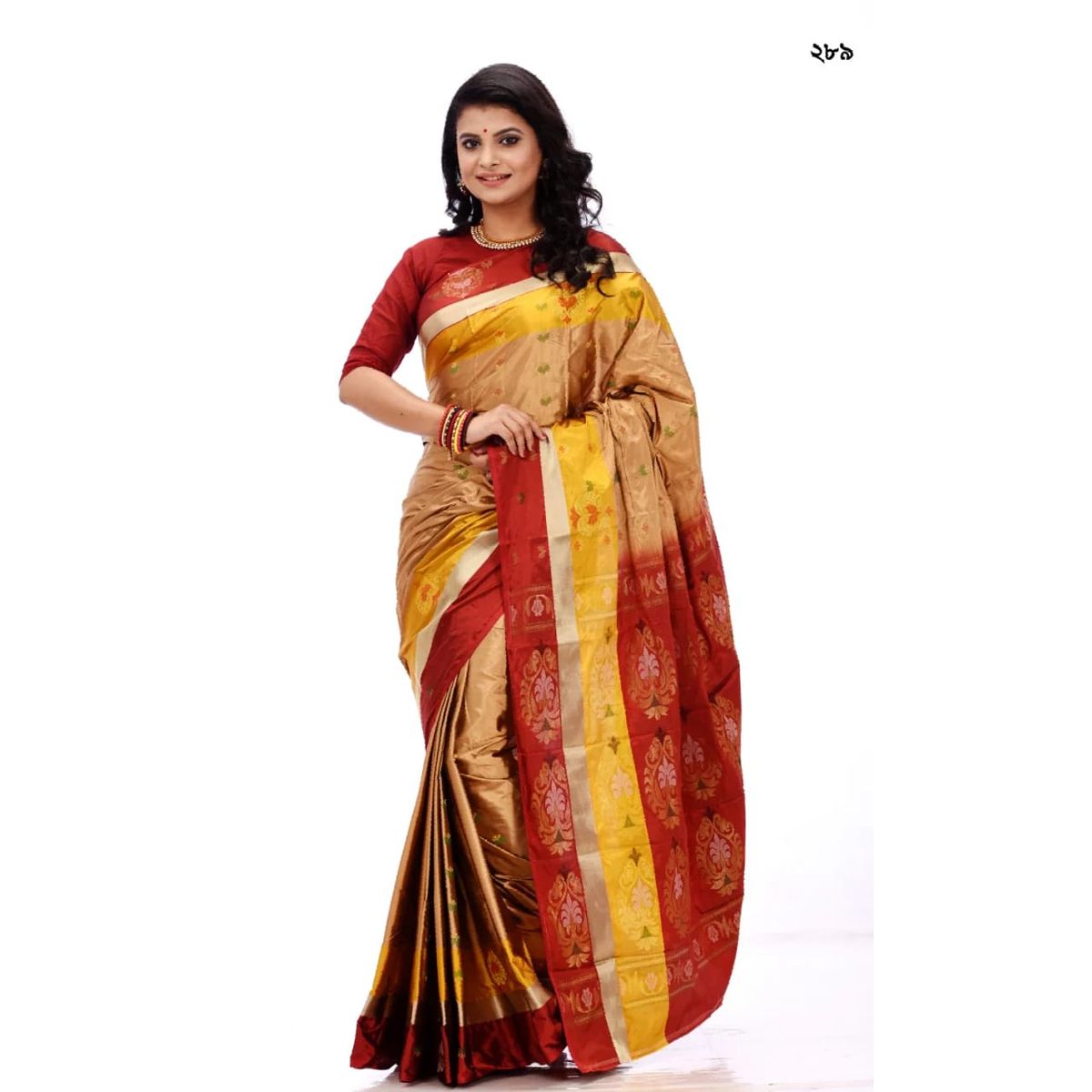 Multi Colour Soft Silk Saree for Women