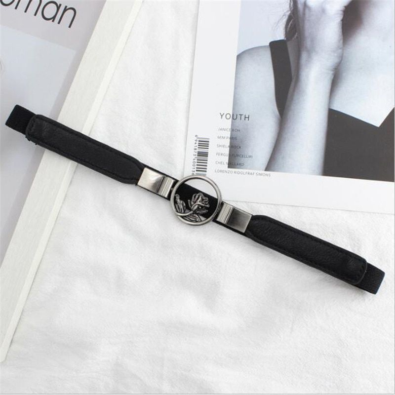 2021 Fashion Europe and America Style Buckle Elastic Wide Belt Wide Cummerbund Strap Belt Waist Female Women Accessories DIY