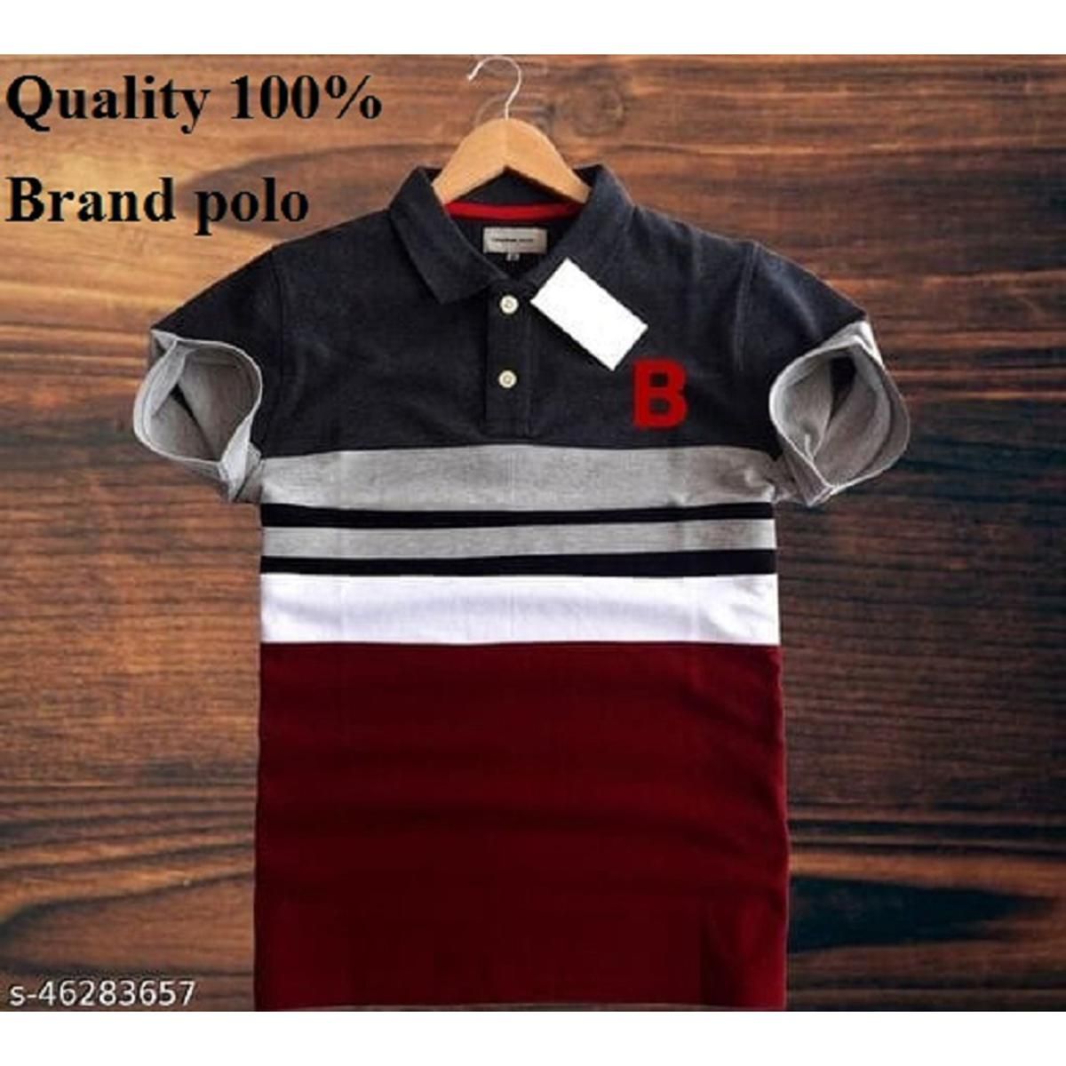 Orange Cotton Polo - Polo T Shirt For Men - Polo T Shirt