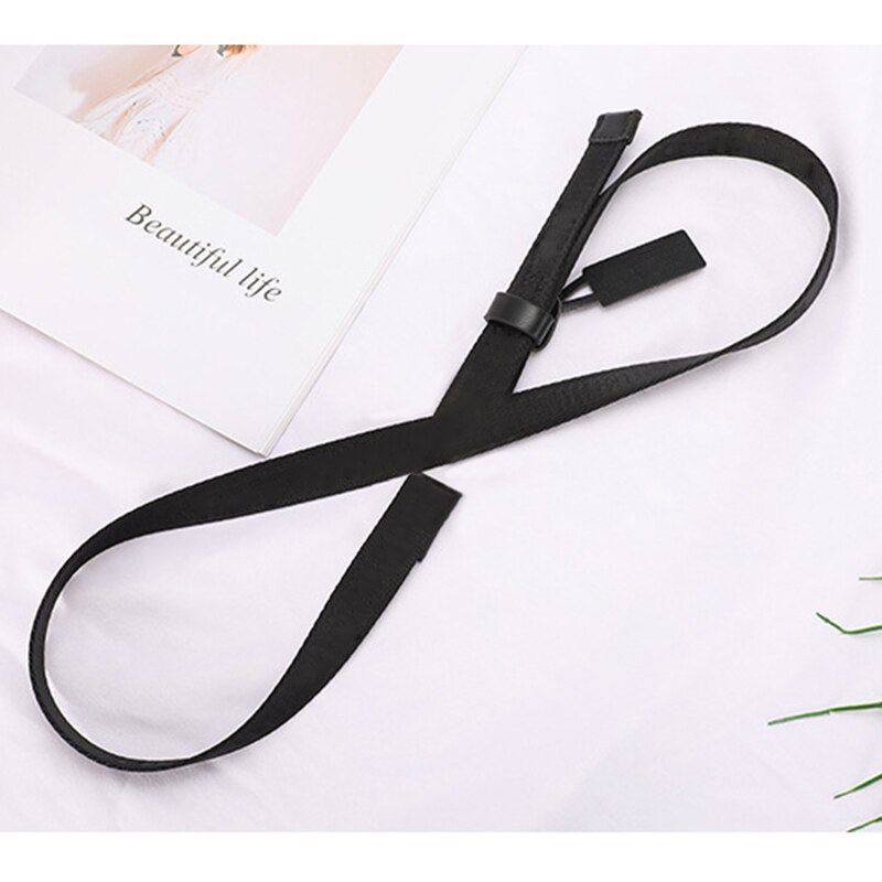 Casual Luxury Brand Canvas Belt 2 Cm Width Golden Buckle Luxury Women Thin Waist Belt Adjustable