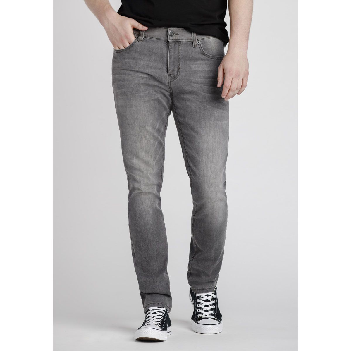 Smart & Stylish Denim Jeans Pant For Men-Grey