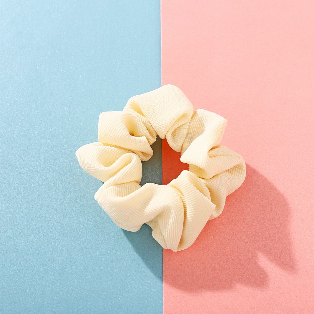 【BestGO】Women's solid color simple cotton hair band fashion rubber band hair rope girl Korean hair accessories