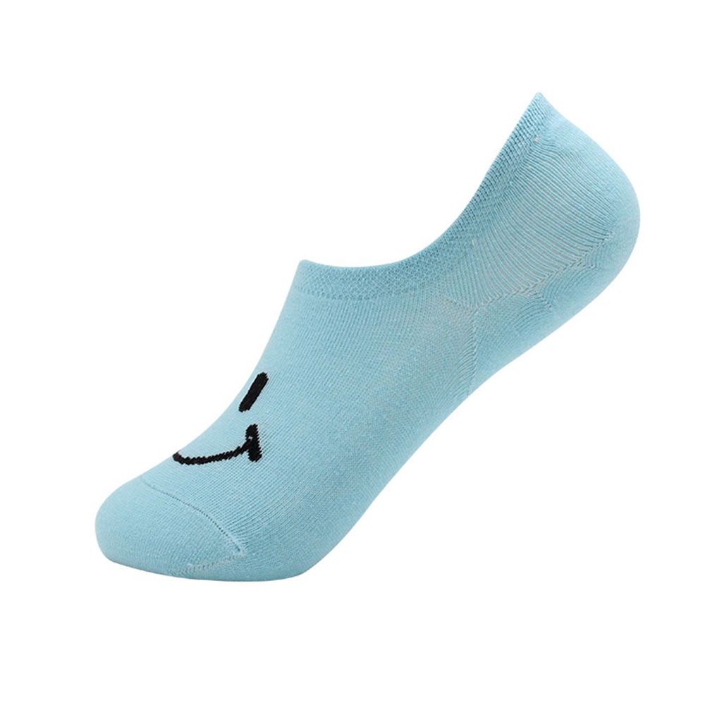 Casual Face Boat Socks Cotton Cartoon Female Women Summer Silicone Slip