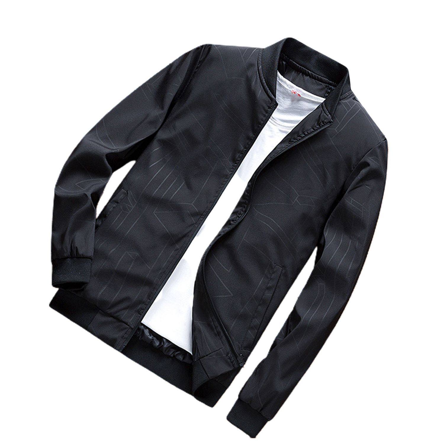 Men Coat Pure Color Casual Men Jket