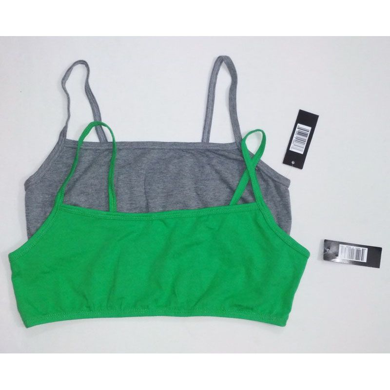 Girl underwear bras cotton for teens training bra Spaghetti shoulder straps Bra 2 pcs Set
