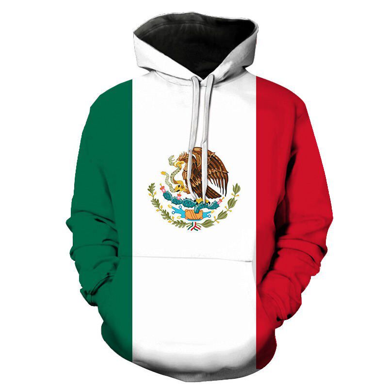 Retro Bear 3D Print Hoodie National Flag of Russia Sweatshirt Men Long Sleeve Sweatshirt Pullover Autumn Comfortable Clothing