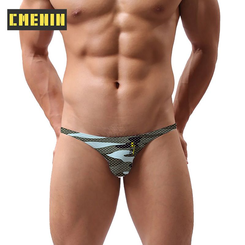 CMENIN 1pcs  Cartoon Polyester  Men Underwear thongs Mens Jockstrap Fashion Thongs And G strings CMENIN 1pcs Comfort Stripe Innerwear AD311