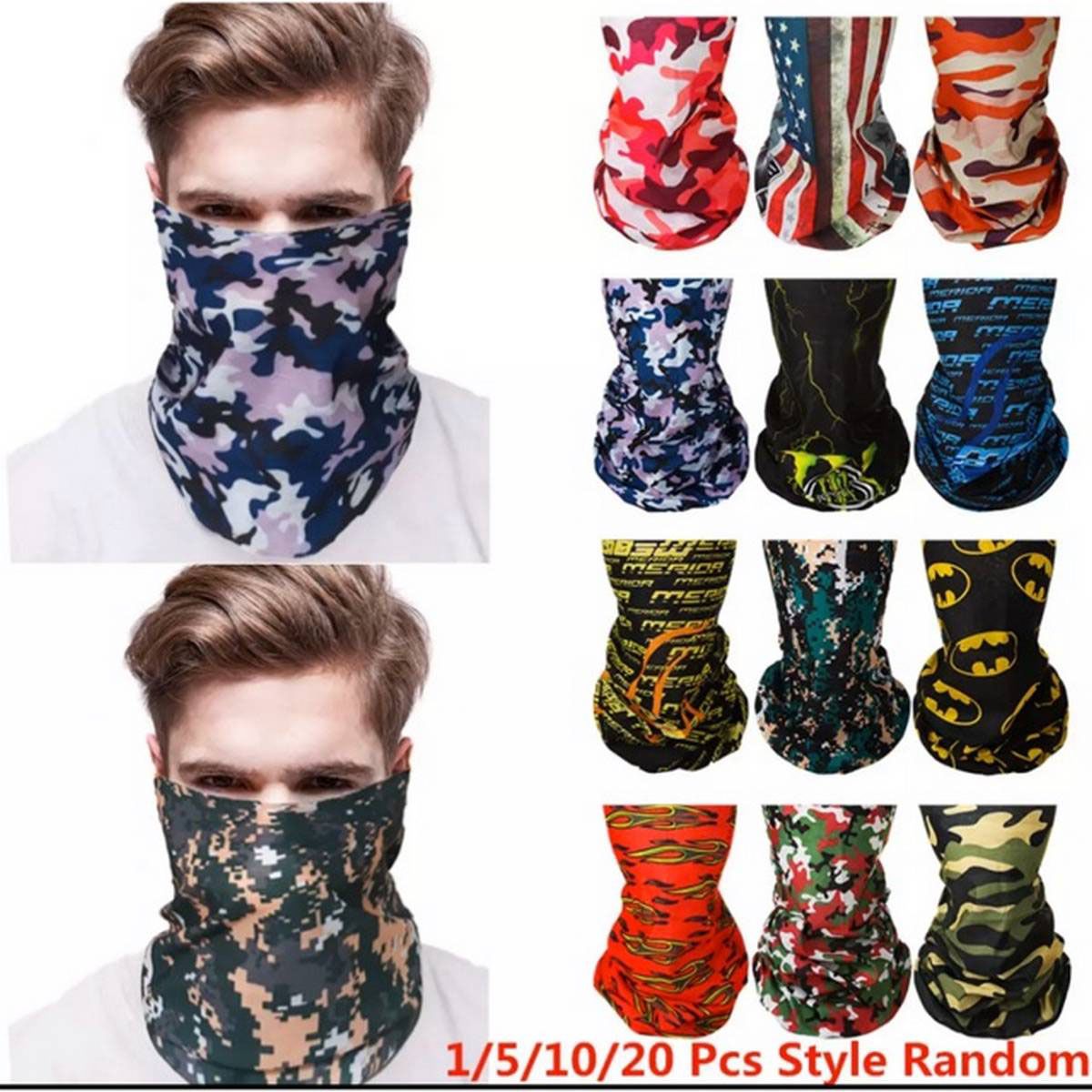 Half Face Handkerchief Multicolor- Multicolor