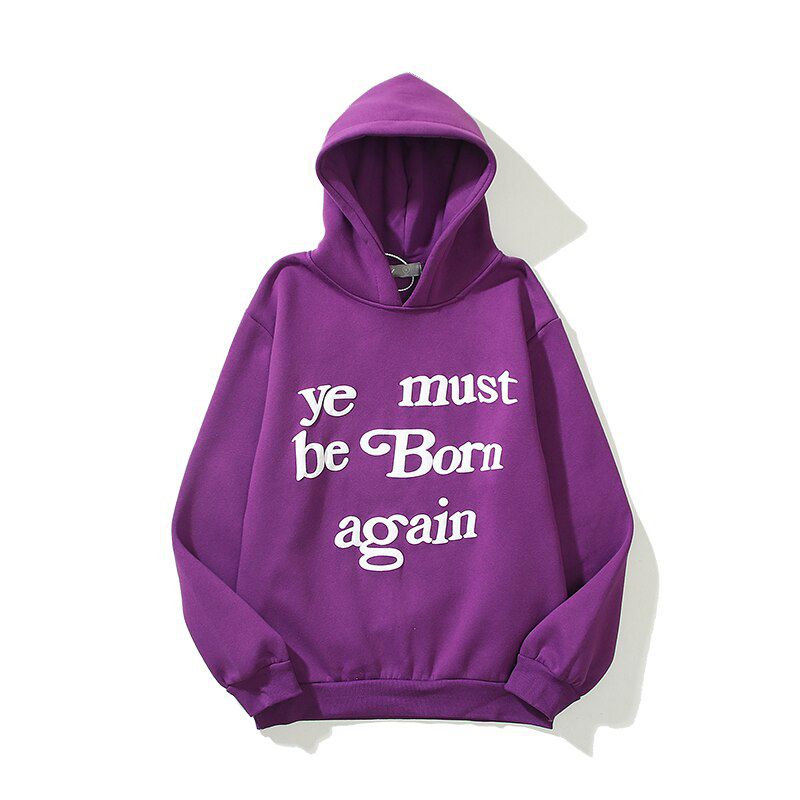 Kanye West Graffiti Letter Print Plus Velvet Sweatshirt Men Harajuku Fleece Hoodie  Hop Stranger Things Hooded Hoodies