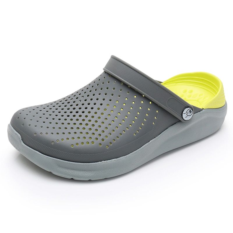 2022 Summer New Men's Sandals EVA Lightweight Hollow Beach Slippers Non-slip Men Women Garden Clog Shoes Casual Flip Flops