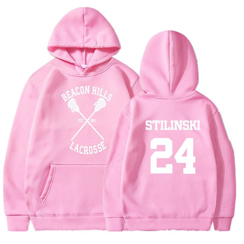 Teen Wolf Hoodie Men Stilinski 24 Lahey McCall Pullover Sweatshirt Male Print Red Hooded Mens Hoodies  Hop Hoddies Streetwear