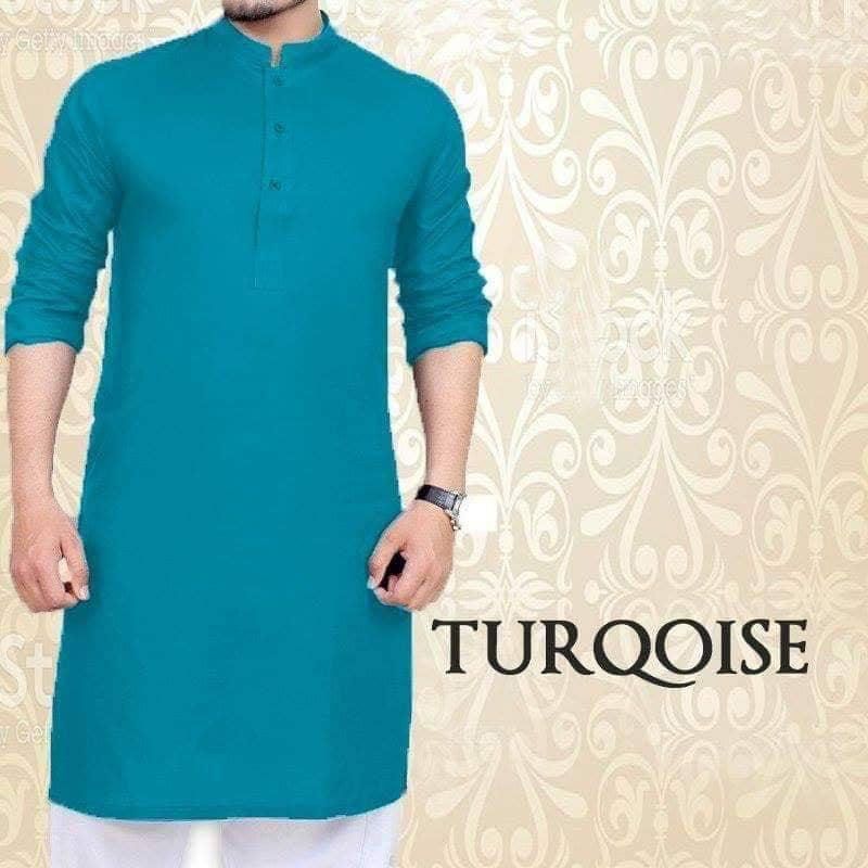 Semi Long Cotton Panjabi for Men - Panjabi