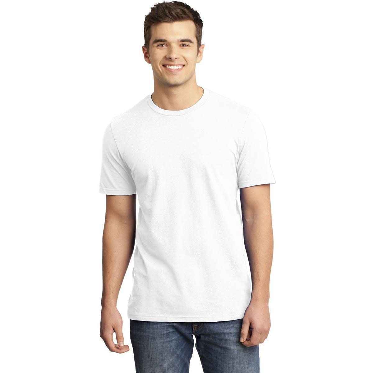 Solid Color Round Neck T-Shirt for Man