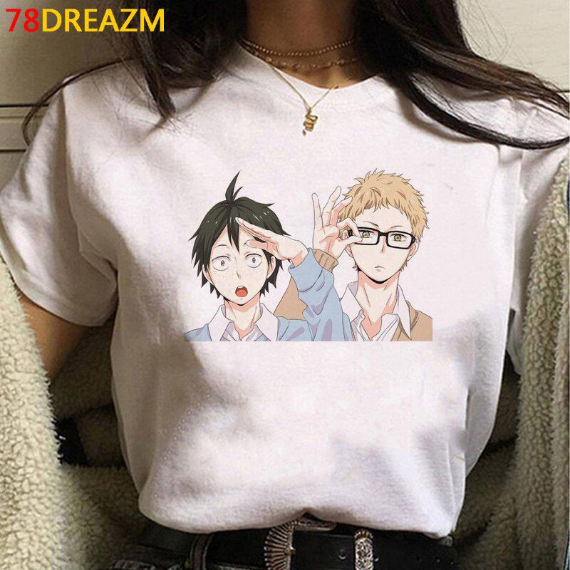 Oya Oya Oya Haikyuu T Shirt Men Kawaii Japanese Volleyball Anime Graphic Tees Kawaii Karasuno Cartoon UniHarajuku Shirt Male