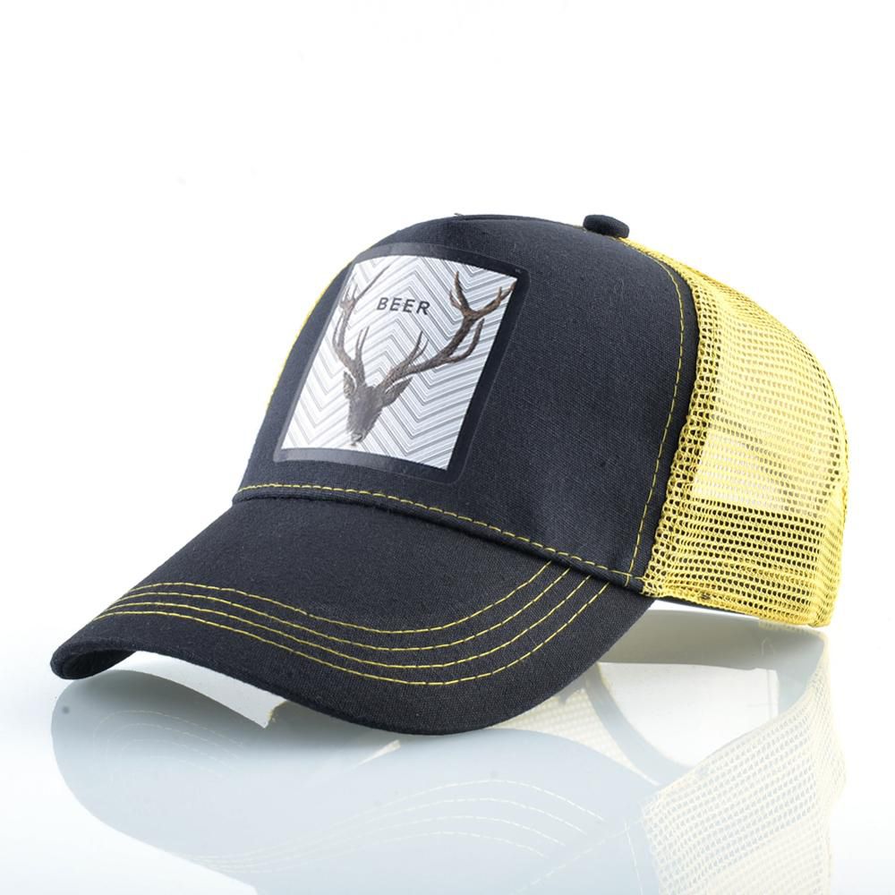 Snapback Mesh Caps For Men And Women Fashion Baseball Hat With Animal Breathable Mesh Hip Hop Trucker Visor Hats