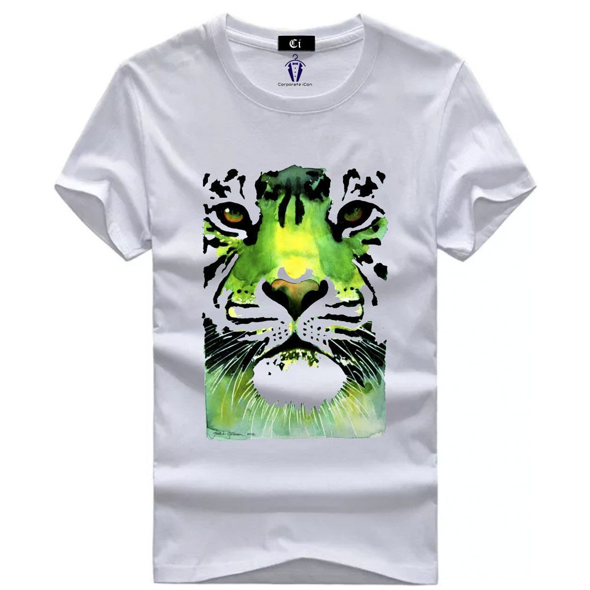 Fashion trend casual T-shirt for New Season classic simple small icon printing men and women couples loose round neck short sleeves