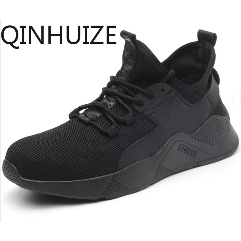 Men's Work Safety Shoes Steel Toe Cap Fashion Sports Shoes Lightweight Summer Men's Sports Shoes