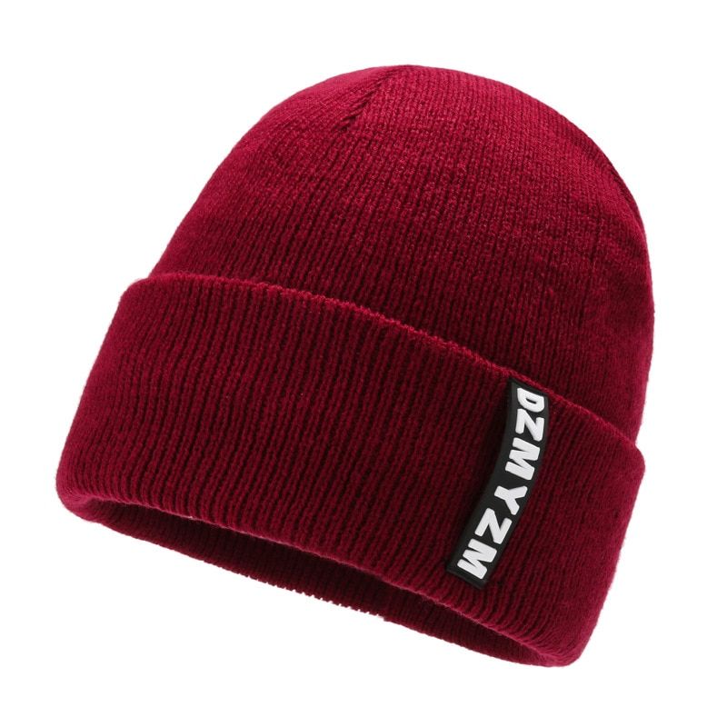 New Fashion Men's Autumn Winter Beanie Cap Hat Male Warm Thick Knitted Cap Hat For Men