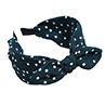 Sweet Polka Dot Print Bowknot Hair Hoop Women Wide Band Cloth Headband Headwrap