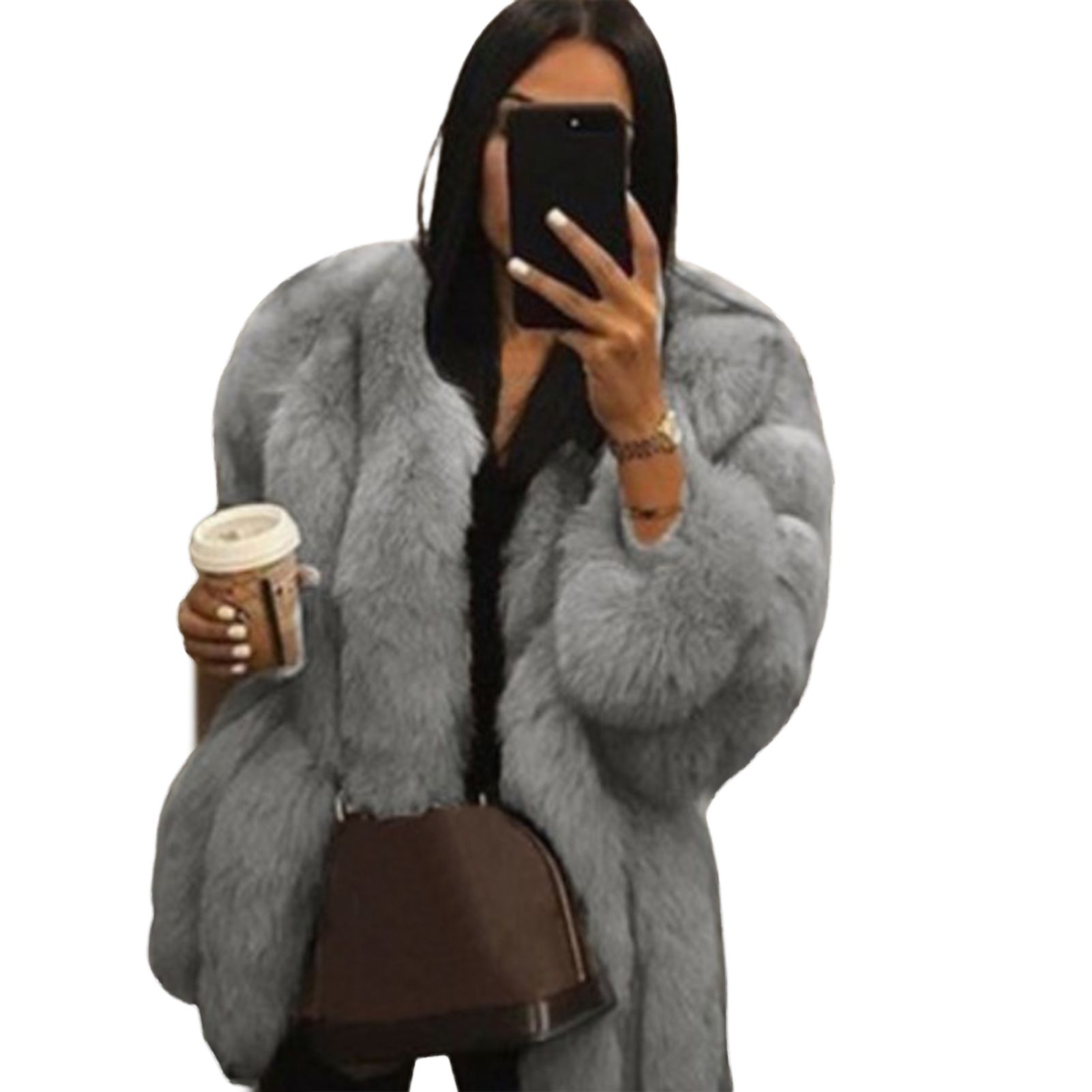 Lady Coat Long Sleeve Eye-catching Women Jacket