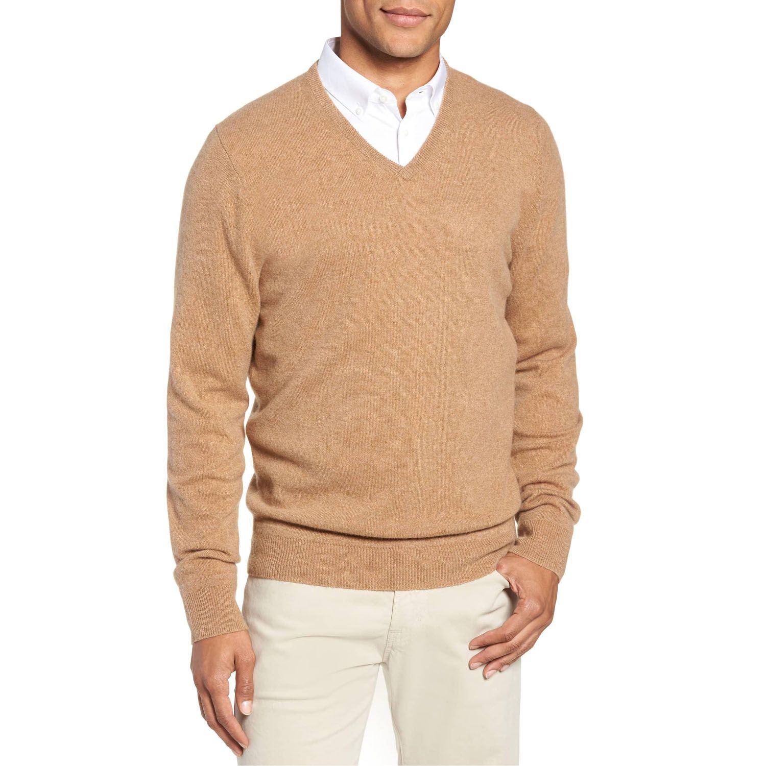 V-neck Long Sleeve sweater for men