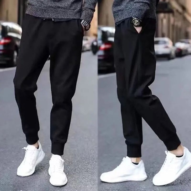 Thin Casual Jogger Men Solid Breathable Sports Streetwear Male High Street Pants Jogging Sportswear Autumn Plus Size