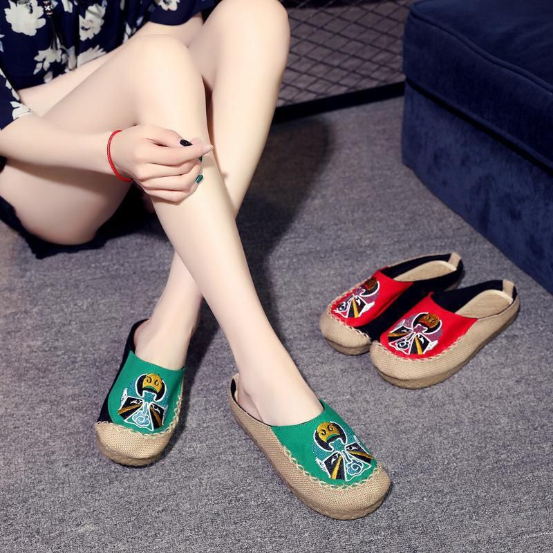 Mules Shoes For Women Korea Mules Women Flat Shoes For Women Mules Sandals 042206