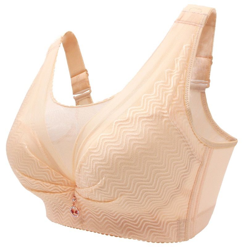 MengShan Big Bra Fat MM Underwear woman without steel bracket  lace big size bra CDE Cup to Prevent Dropping plus size bra